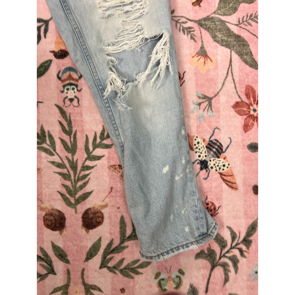 Abercrombie & Fitch Annie High Rise Girlfriend Jeans 26/2R Light Destroyed - Picture 6 of 8